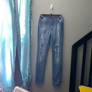 NWOT Fashion Nova Distressed Jeans